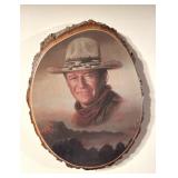 John Wayne Wood Slice Wall Art