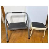 Metal Step Stools Pair