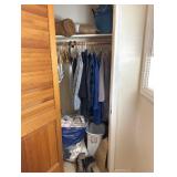 Closet Contents Jackets, Hangers, Towels Front