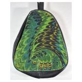 Retro 1960ï¿½s Travel Handbag Green Black Boho