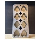 Playing Card Suit Cast Aluminum Mold
