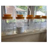 Kitchen Storage Jars Set of Five Cabin Lighthouse