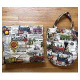 Railroad Train Print Pillow & Bag Timeless