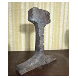 Railroad Track Bookend Brutalist Steel Section