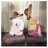 Vintage Mexican Sombrero Bookends