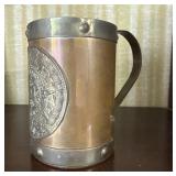 Vintage Aztec Calendar Copper Mug