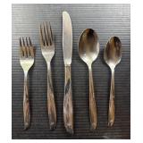 Oneida Twin Star MCM Atomic Flatware Place Setting
