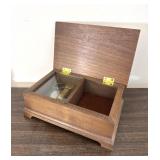 Wood Music Box Sound Of Music Vintage