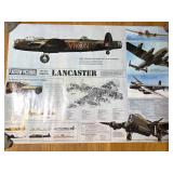 Lancaster Bomber Poster Print Vintage Airplane