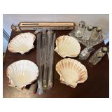 Fondue Forks Shell Dishes & Shakers