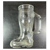 Frankenmuth MI Bavarian Inn Glass Boot Mug