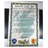 Scottish Linen Tea Towel Whaï¿½s Like Us Aï¿½Deid