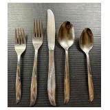 Oneida Twin Star MCM Atomic Flatware Place Setting