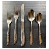 Oneida Twin Star MCM Atomic Flatware Place Setting