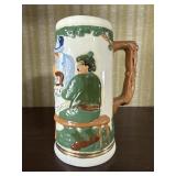 Figural German Beer Stein Mug Ceramic