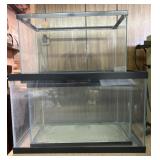 Three Plastic Aquariums Or Terrariums