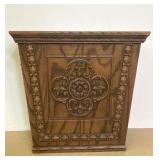 Faux Wood Grain Relief Plastic Waste Basket