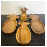 Monkey Pod Wood Pineapple Collection