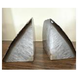 Brazilian Agate Geode Bookends Natural Stone