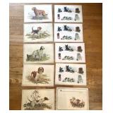 Vintage Dog Print Laminated Placemats
