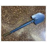 Folding Shovel Vintage Blue Trench Spade