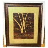 Framed Bamboo Wall Art Print