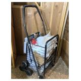 Collapsible Rolling Shopping Cart w/ Bags