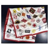 Vintage Railroad Logo Handkerchief
