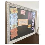 NMRA Railroad Ribbons Ephemera In Frame