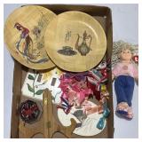 Collectibles Bamboo Plates Ribbon Bows Beanie Baby