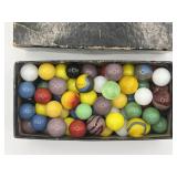 Glass Marble Collection Vintage w/ Uranium