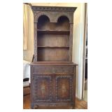Rockford Wood Hutch Cabinet Vintage