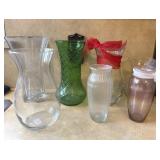 Flower Vases w/ Hoosier Glass