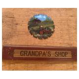 Grandpa's Shop Decor Pair Farmall Tractor Sawblade