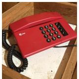 1980's AT&T Red Desk Telephone Landline