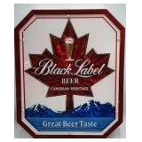 Black Label Beer Sign 15.5x13.25