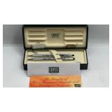 Cross Chrome Ballpoint Pen and Mechanical Pencil