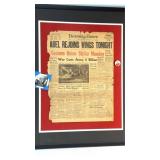 Detroit Times 3/29/1952 Framed Print
