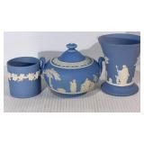 Wedgwood England Sugar Bowl Vase & Cup