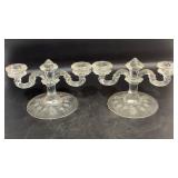 Crystal Candelabras 4.25 x 8.25"