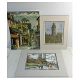 Signed Art Work 14x16" 14x11" & 16x12"