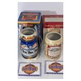 Budweiser Giftware Steins 7" & 5.5"