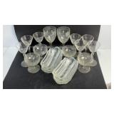 Etched Crystal Stemware & Glasses Plates