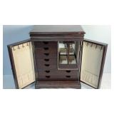 Wooden Jewelry Armoire C-902 16.5x13x8"