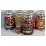 Yankee Candles Partially Burned.