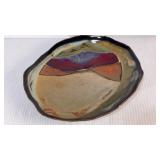 Alan Vigland Sogned Studio Art Pottery Bowl 9 x