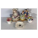 Porcelain Figures Flowers & More