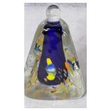 Glass Fish Paper Weight 5.5 x 4"