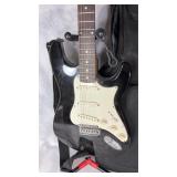 Silver Tone Electric Guitar w Stand & Case