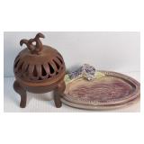 KCUZO Incense Burner(6") French Oval Dish(6.5")